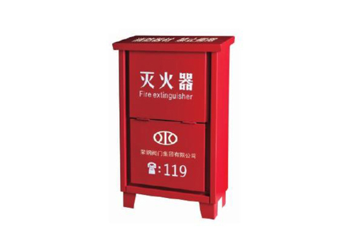开门落地式+防毒面具灭火器箱